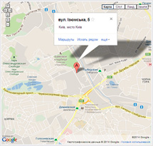 Карта проезда к офису Svetlini